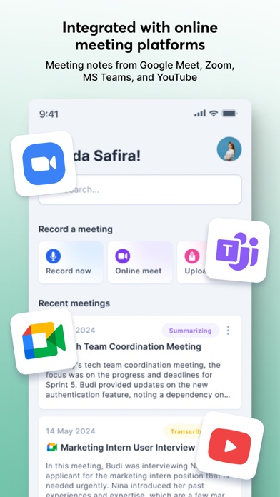 Meeting AI: Record & Summarize Screenshot