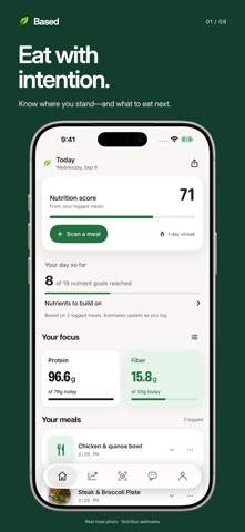 Based: Nutrient Tracker Screenshot 1 of 8