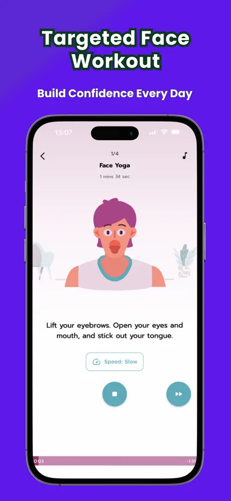 Facial Yoga: Jawline Exercises 下颌线塑形助手应用截图