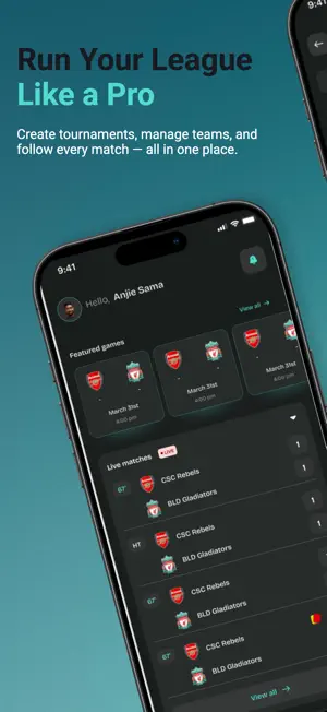 GameGrid: Football Manager screenshot 1
