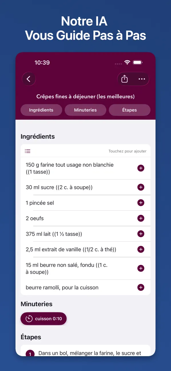 Screenshot #2 pour WeeklyChefs - Planifier repas