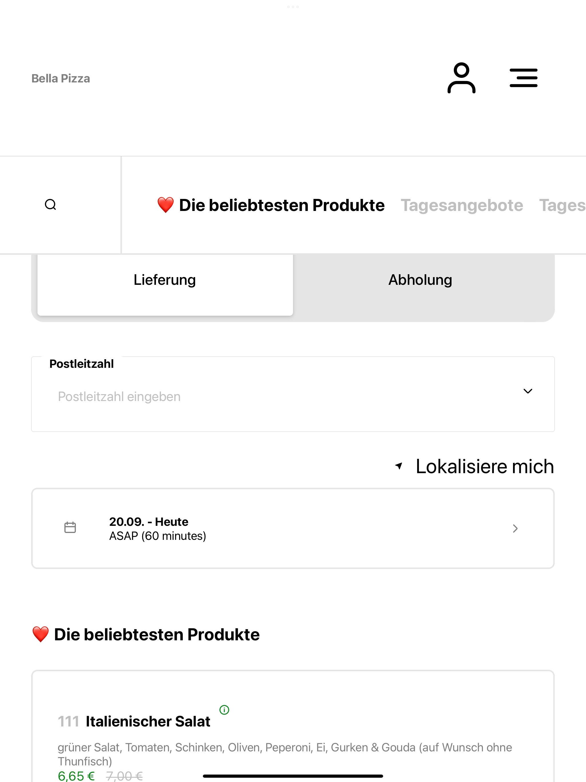 Bella Pizza Mannheim