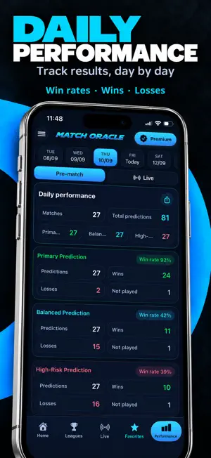 MatchOracle Football screenshot 2