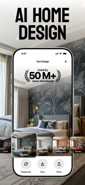 Home AI - AI Interior Design iPhone screenshot 1