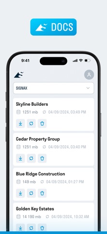 SIGNAX DOCS Screenshot 1 of 4