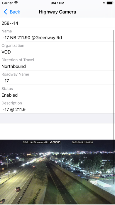 Arizona Road Report Screenshot