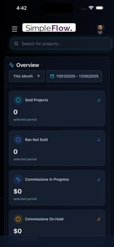 SimpleFlow Dashboard screenshot