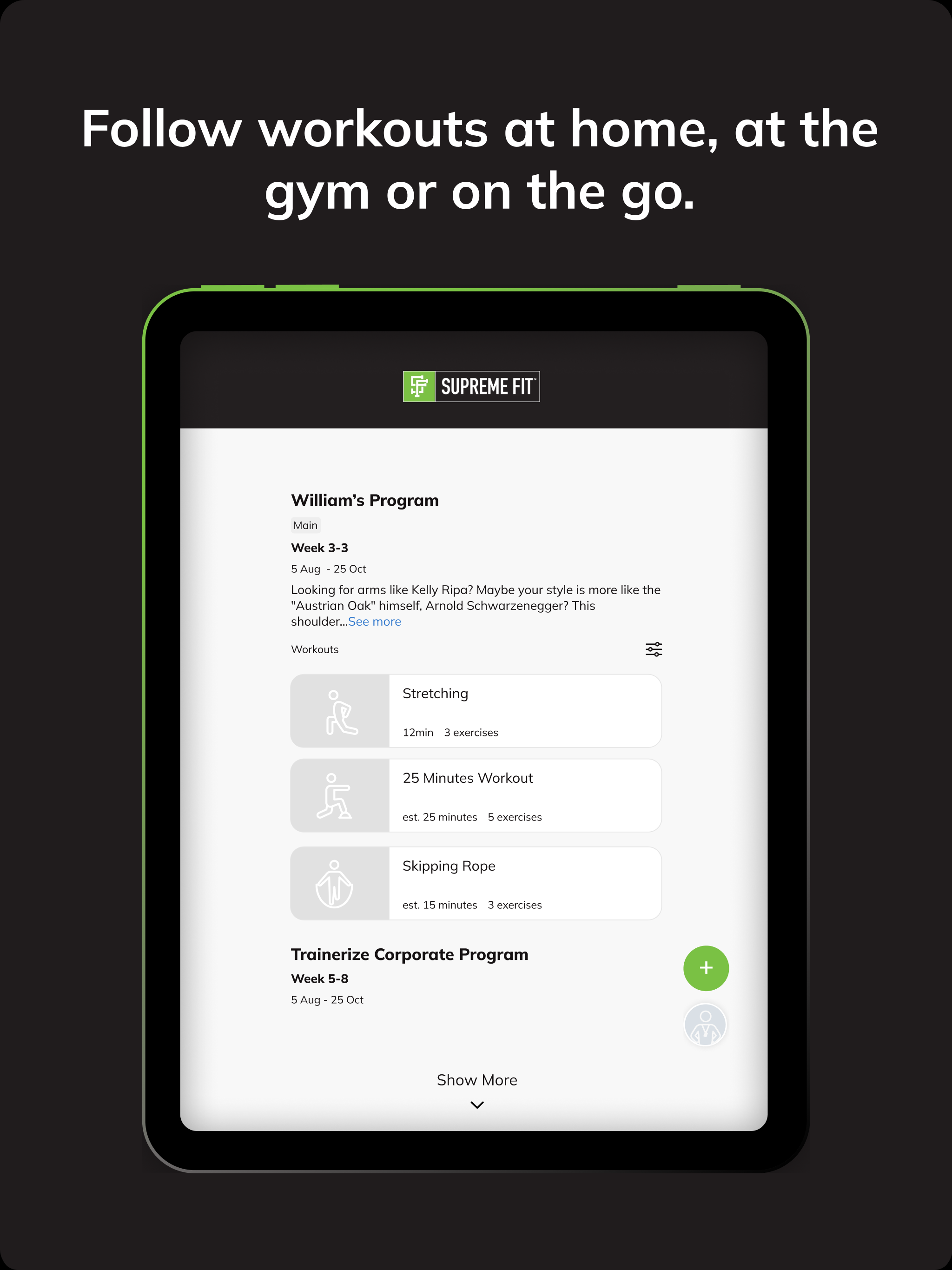 Supreme Fitness App