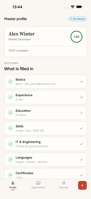 Tailor: Resume for Every Job screenshot 1