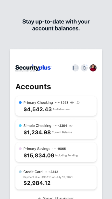 Screenshot #2 pour Securityplus FCU Mobile