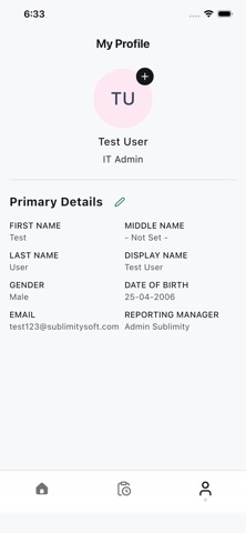 ClockedIn HRM screenshot