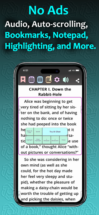 Gutenberg Reader PRO: No ADS! Screenshot 1 of 4