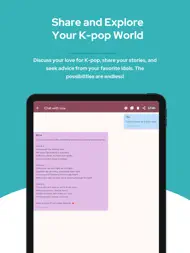 Chat med AI K-pop Idoler ipad bilder 1