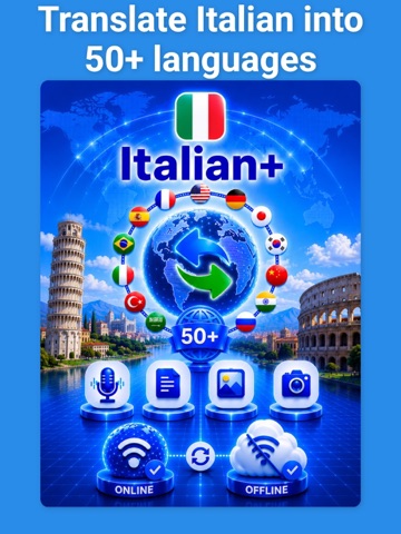 Italian Translator & More + iPad screenshot
