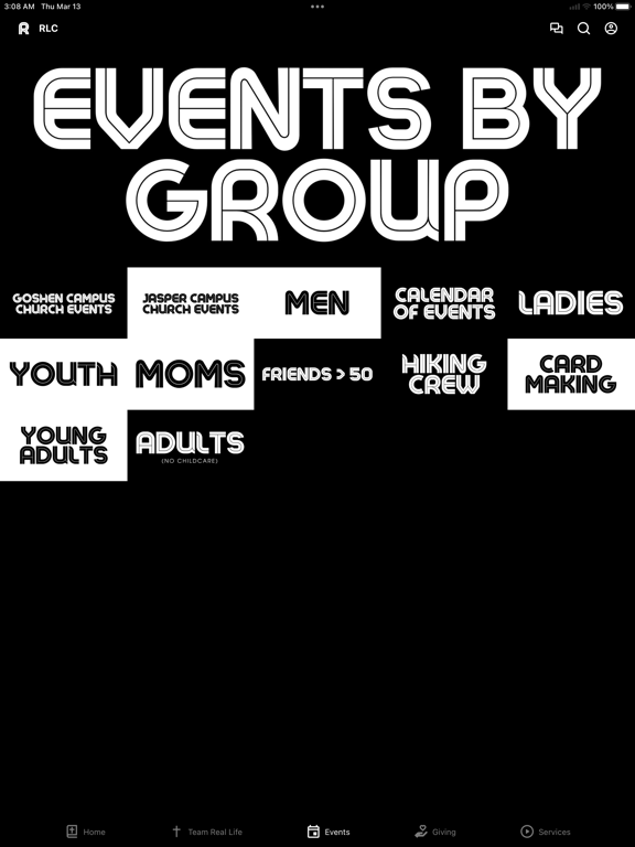 Real Life Church Goshen iPad screenshot 3 - Education app