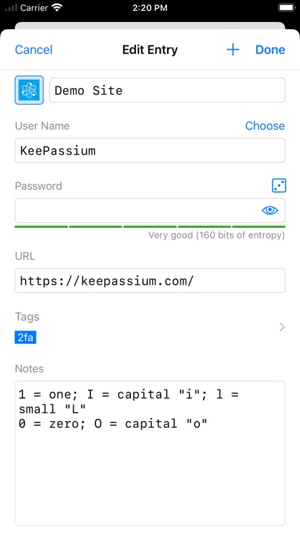 KeePassium (KeePass passwords) screenshot-6