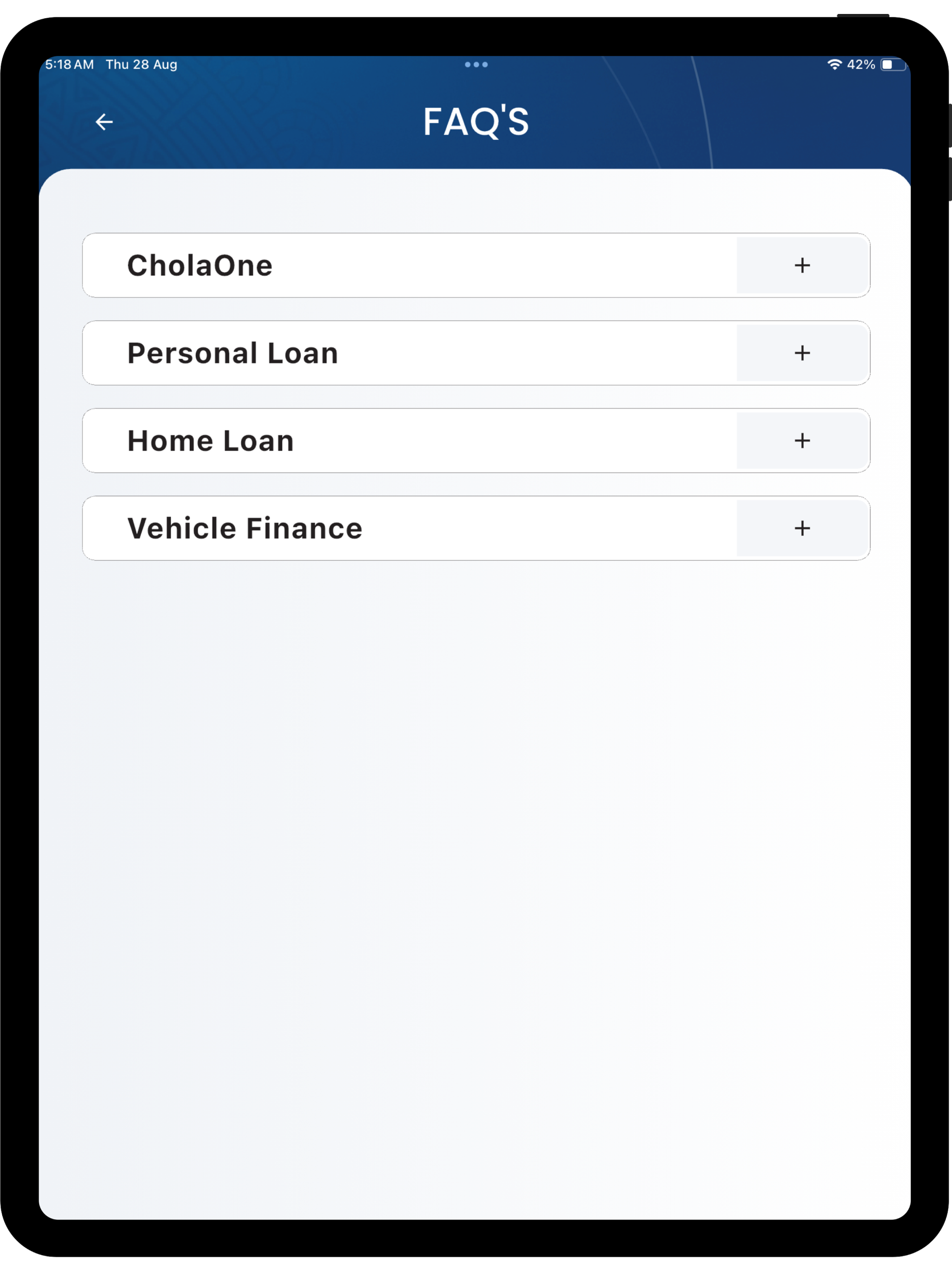 Chola One: Digital Lending App