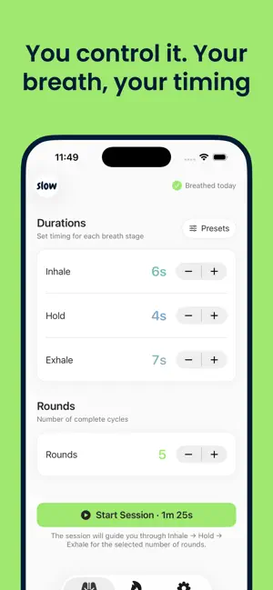 Simple Breathwork - Slow screenshot 3
