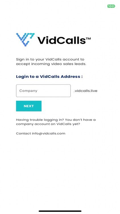Vidcalls Mobile App