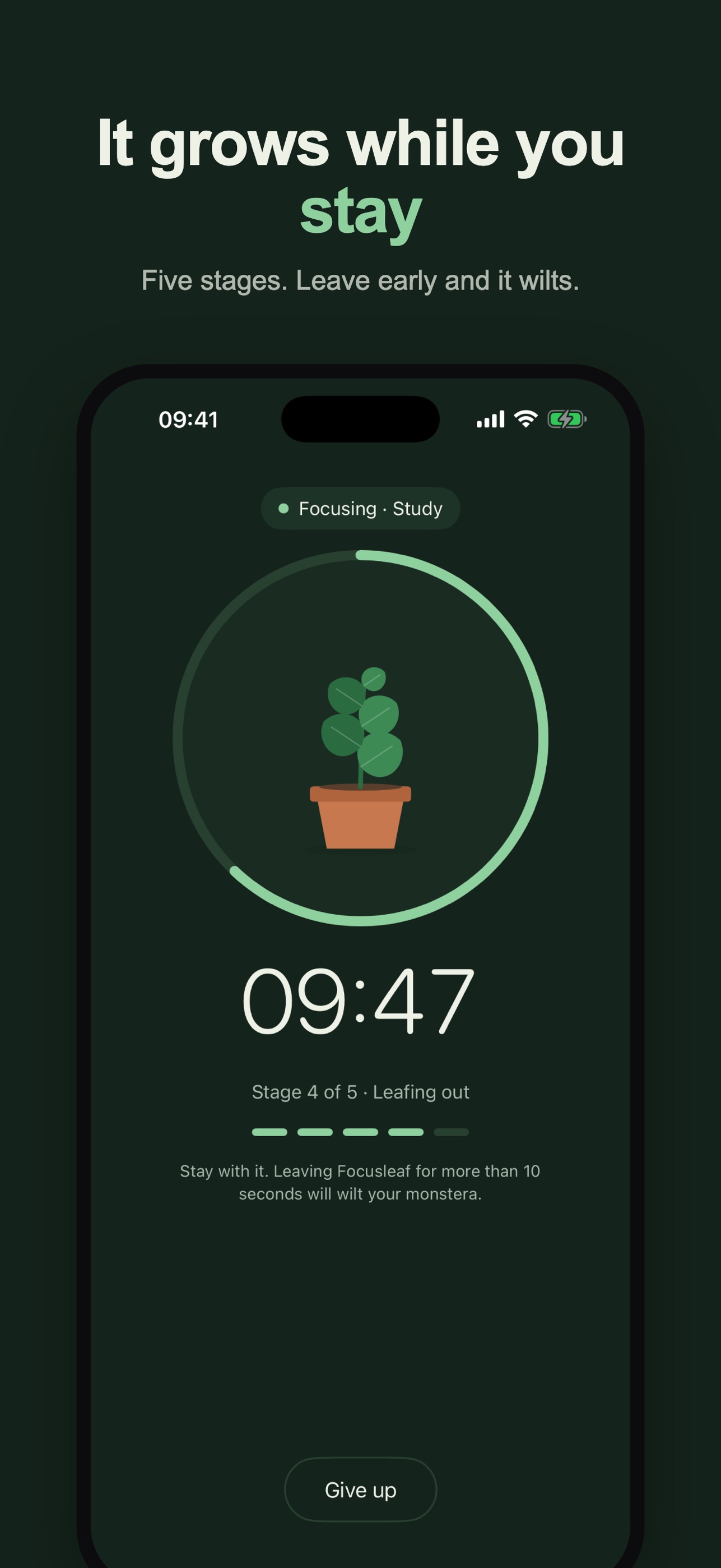 Screenshot 2 of Focusleaf: Focus Timer