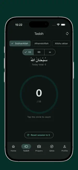 Sabbih - Tasbih, Dhikr, Prayer screenshot 2