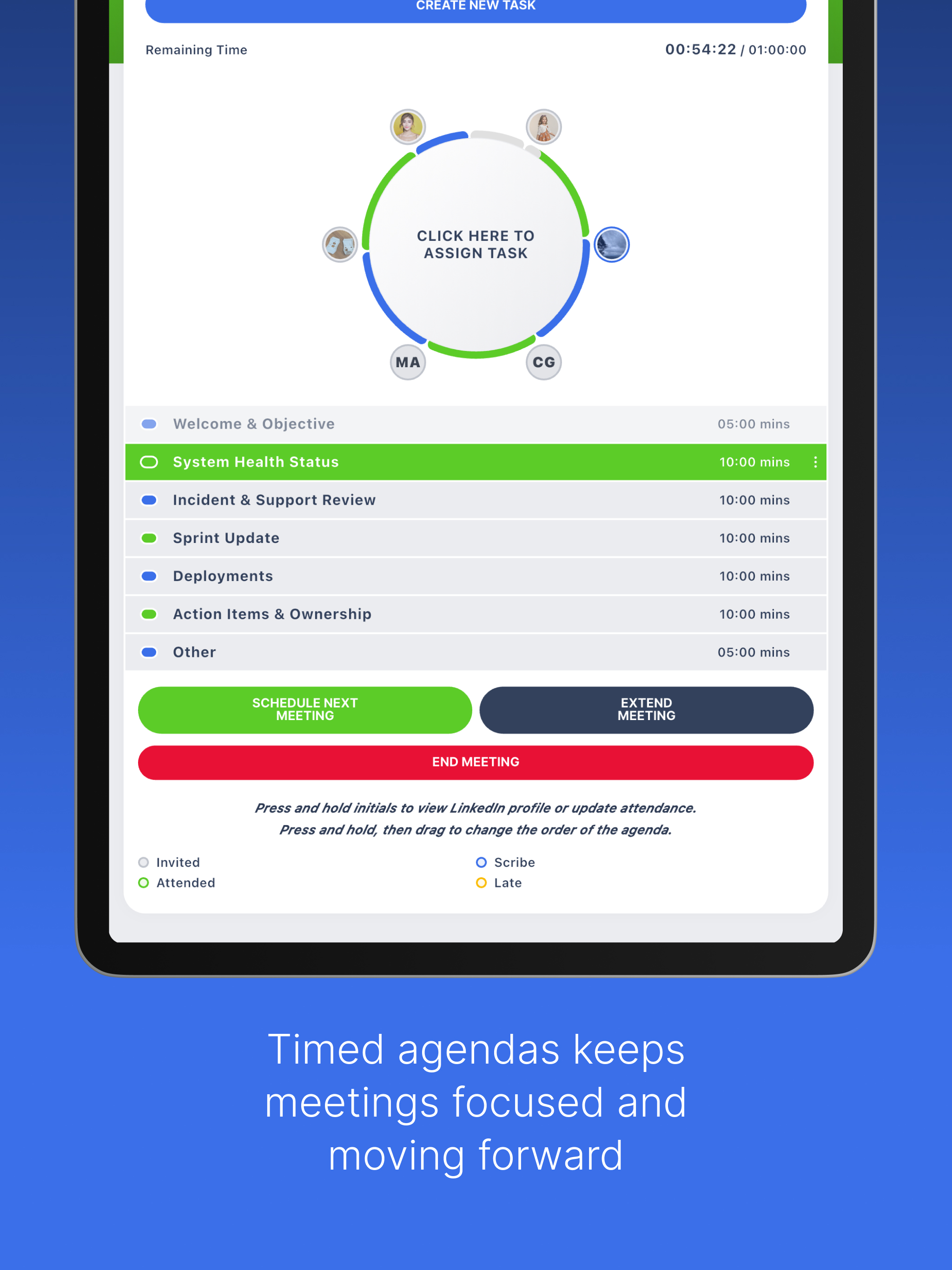 My Meetings & Tasks
