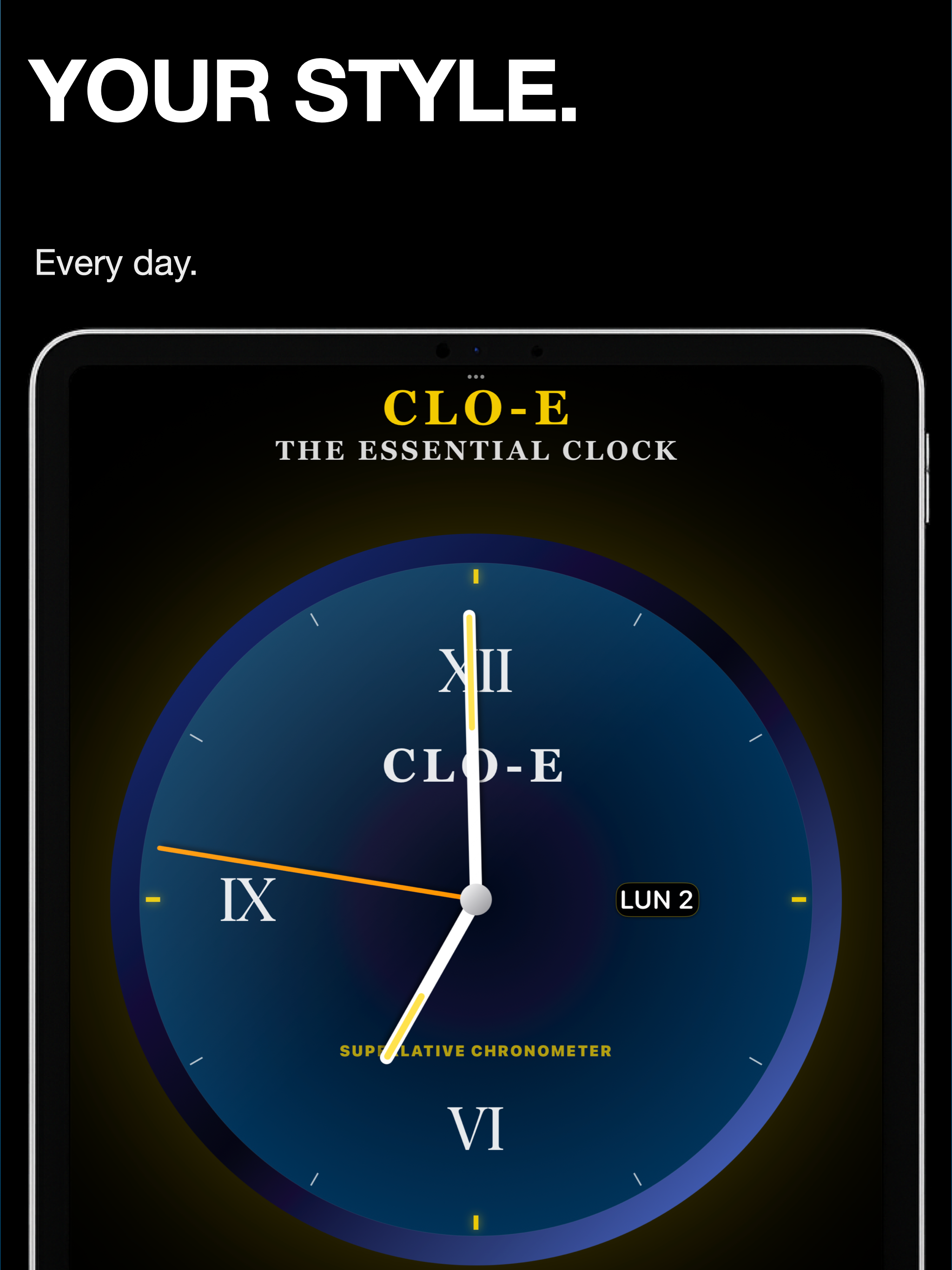 Clo-E – Minimal Clock
