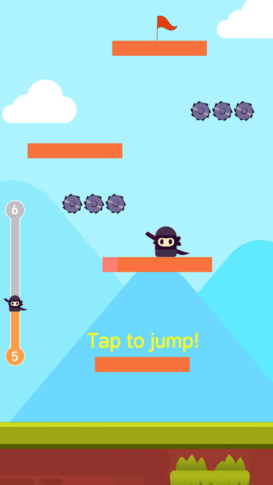 #3. Ninja Jump!Jump! (iOS) 由: Columbus Trading Co., Limited