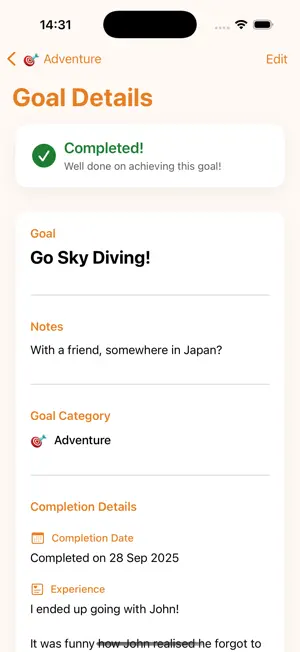 memola: Bucket List screenshot 4