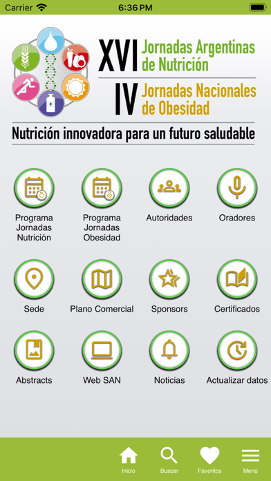 Sociedad Arg de Nutrición Screenshot
