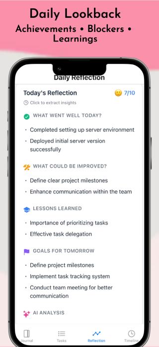 Startup Journal: AI Planner Screenshot 6 of 8