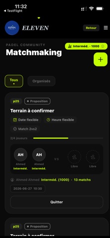 Eleven Padel screenshot