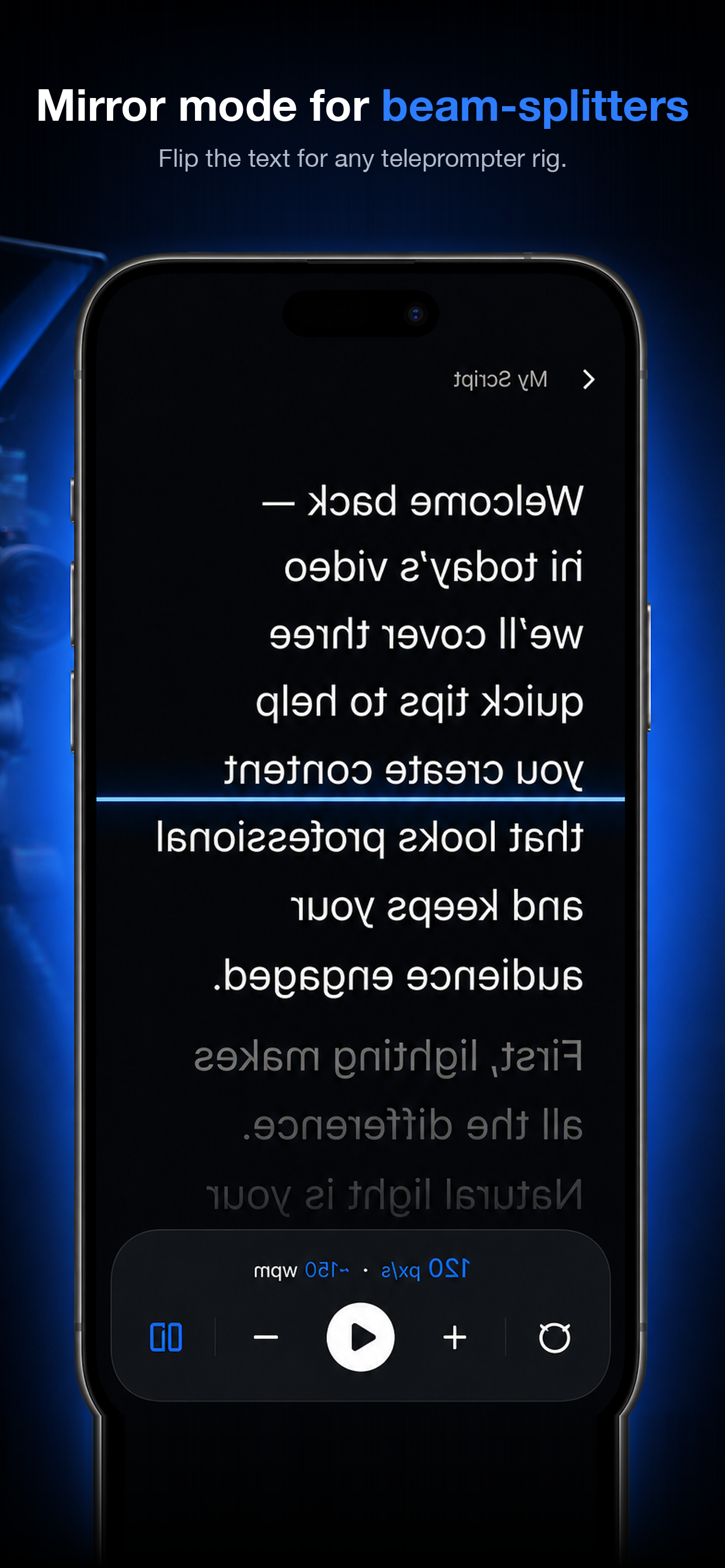CueScroll Teleprompter screenshot 2