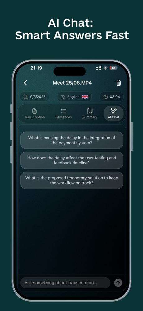 Voice Memo AI Transcribe screenshot 3
