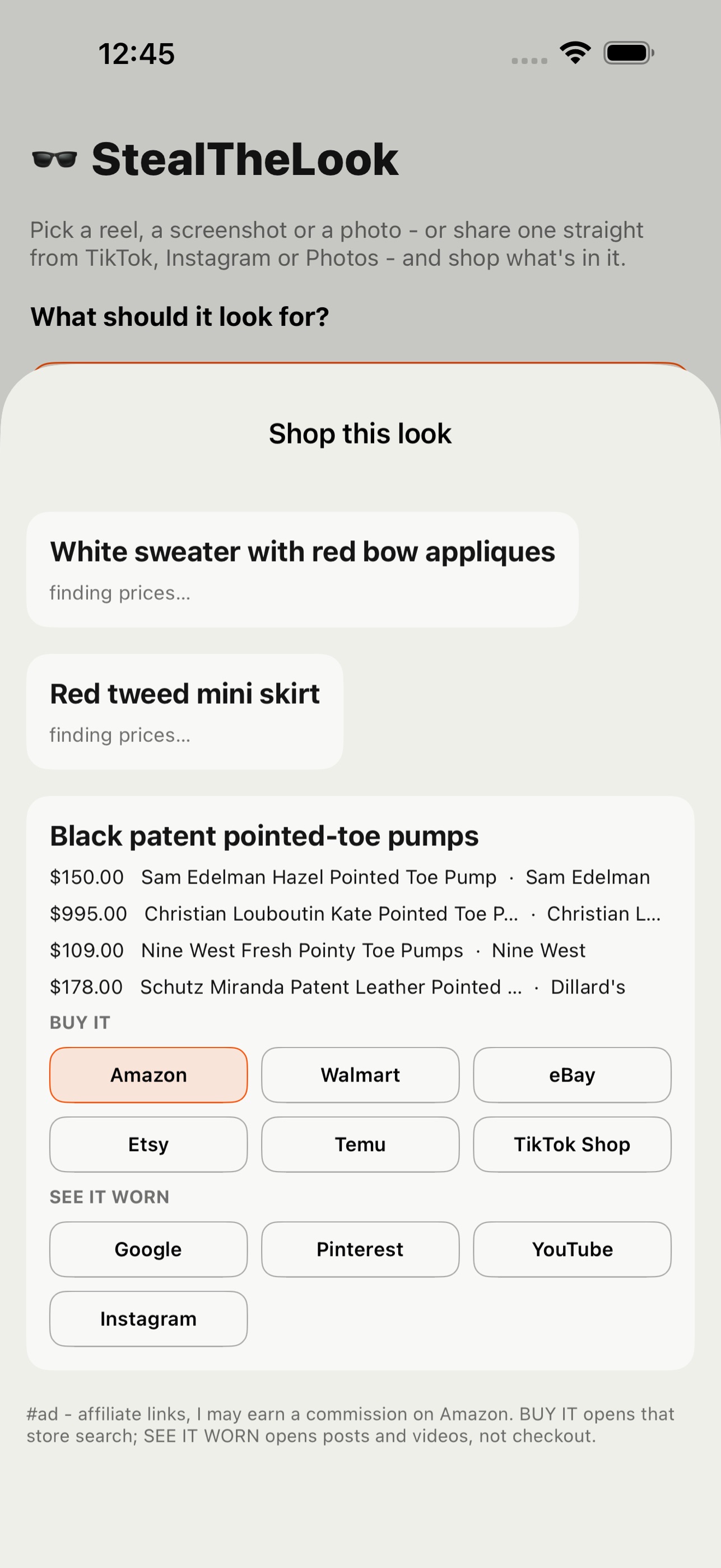 Screenshot 2 of StealTheLook: Shop the Reel