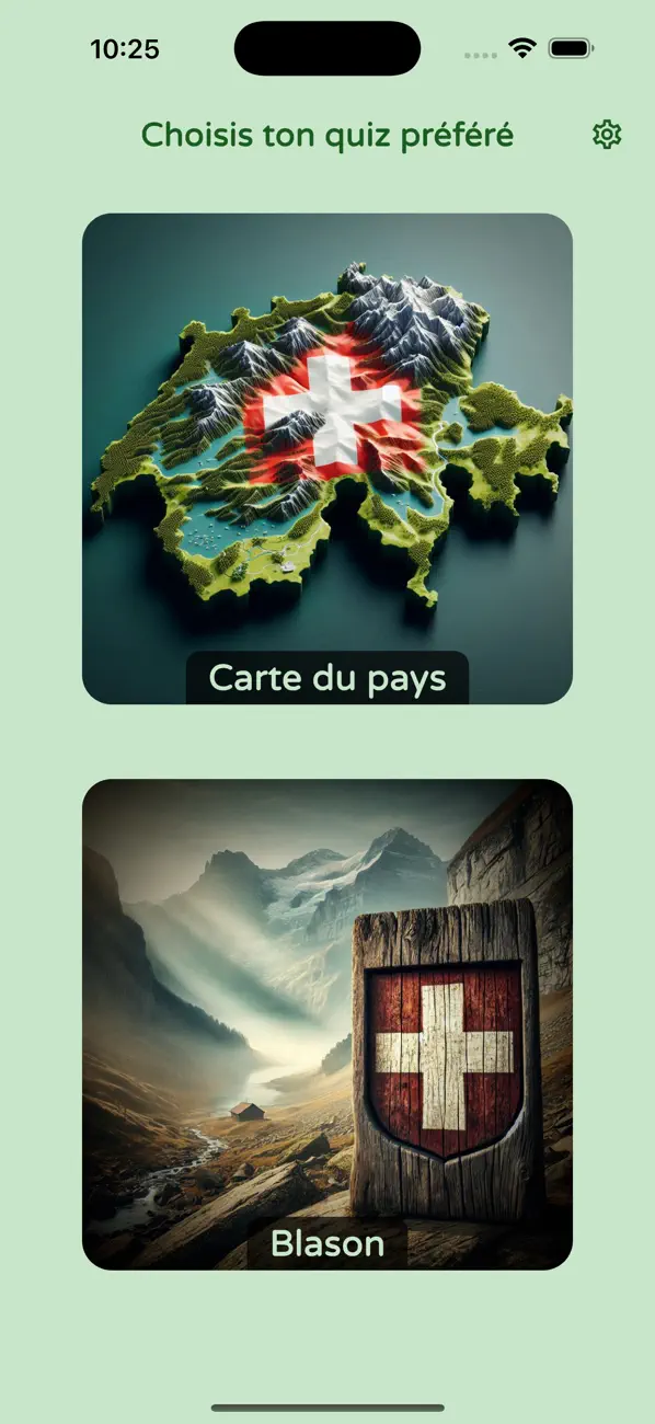 Screenshot #1 pour Cantons Suisses - Suisse Quiz
