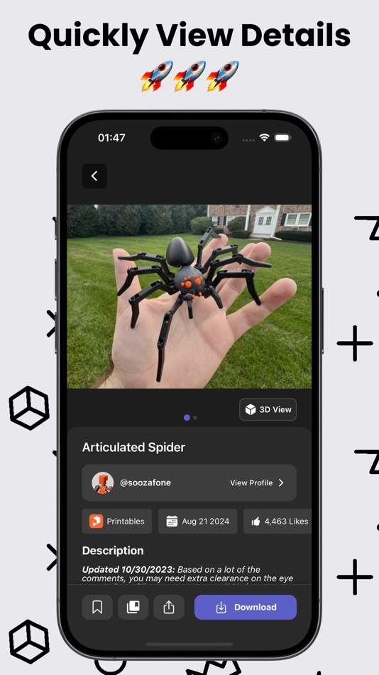 #2. Thingiverse Printables | 3D GO (iOS) 来自: Jonathon Tufts