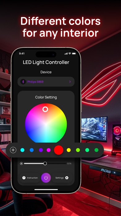 LED Light Controller Remote + Screenshot