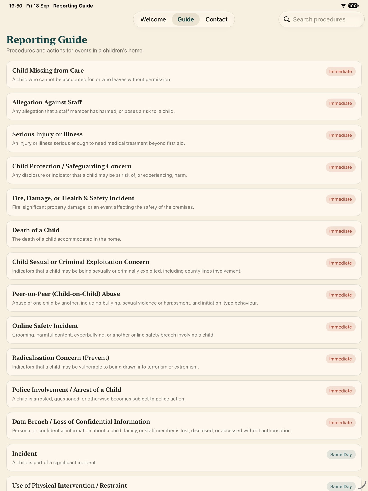 Screenshot 9 of Reporting Guide