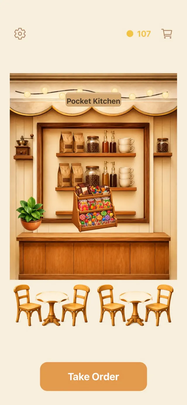 Pocket Kitchen: Cozy Cafe screenshot 1