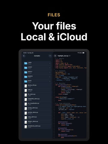 Pythona - Python 3 IDE iPad screenshot 3