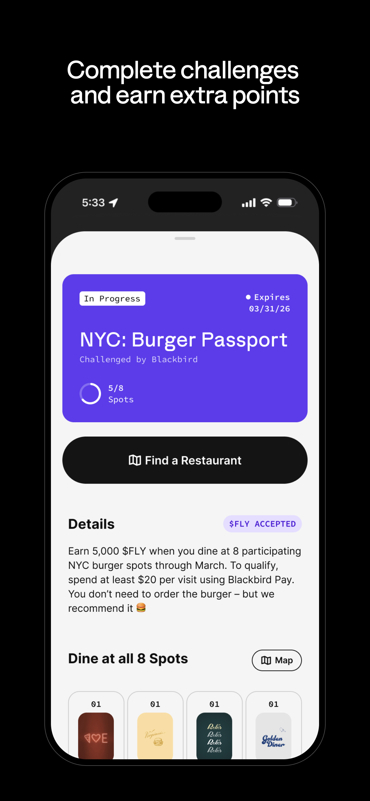 Blackbird: VIP Dining Rewards