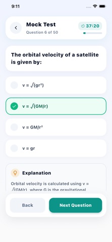Grade 11 Physical Science iPhone screenshot