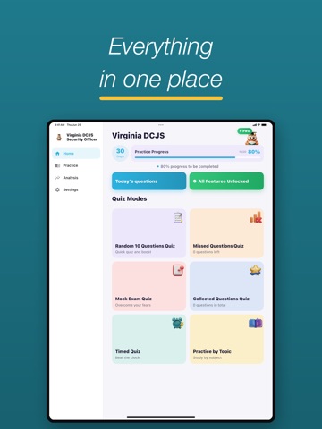 Virginia DCJS Security Officer iPad screenshot