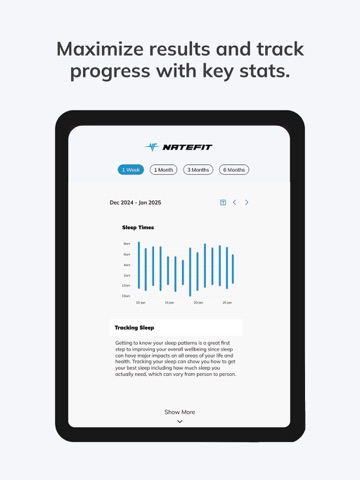 NATEFIT iPad screenshot