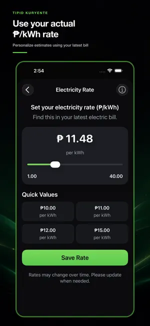 Tipid Kuryente: Bill Tracker screenshot 2