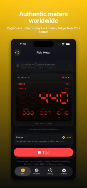 Ride Meter: Taxi Fare Meter screenshot 2