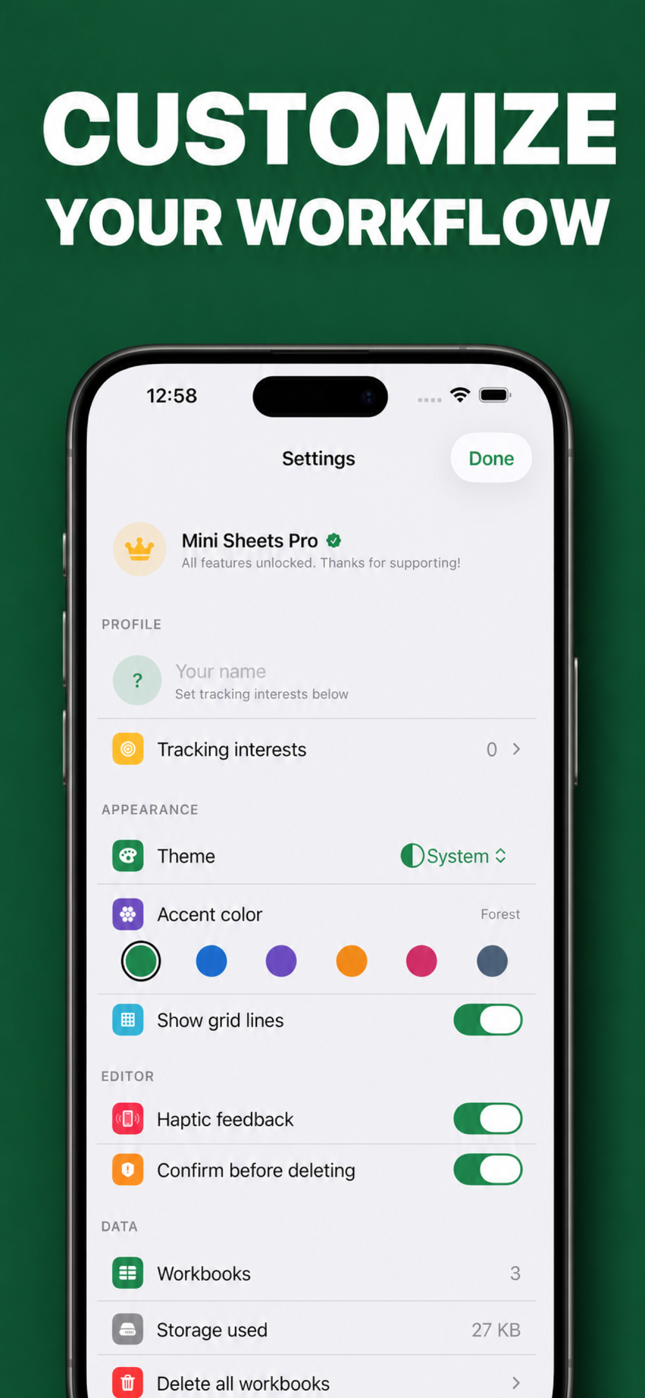 Spreadsheet maker: view & edit screenshot 5