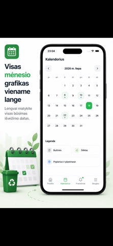 Atliekų grafikas App Store preview screenshot 2