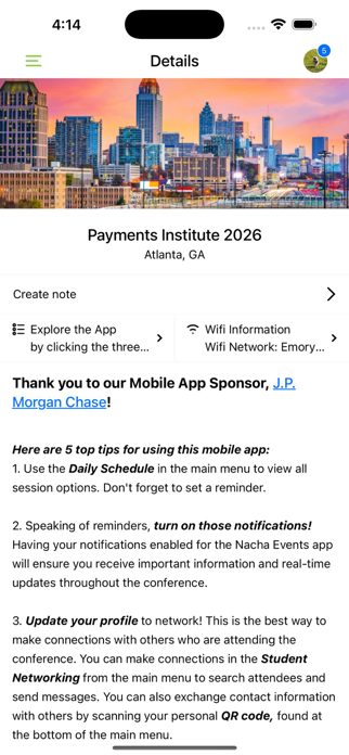 Nacha Events Screenshot 1 of 7